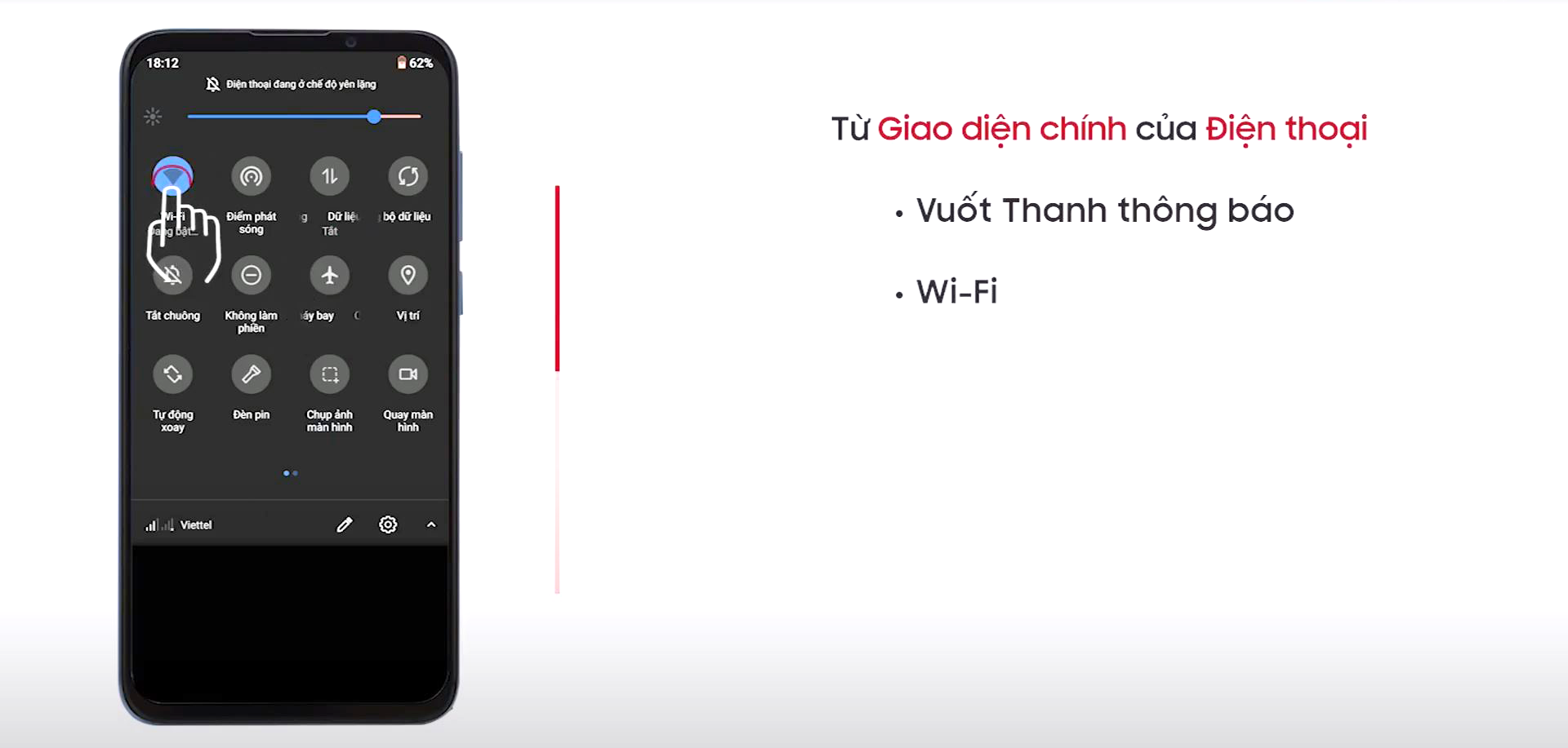 Kết nối wifi trên điện thoại từ mạng wifi của màn hình GOTECH