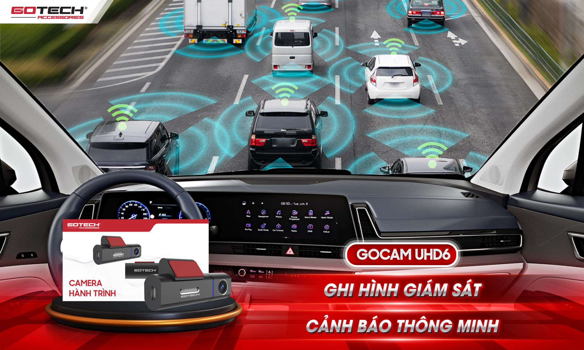Camera hành trình ô tô Gocam UHD6