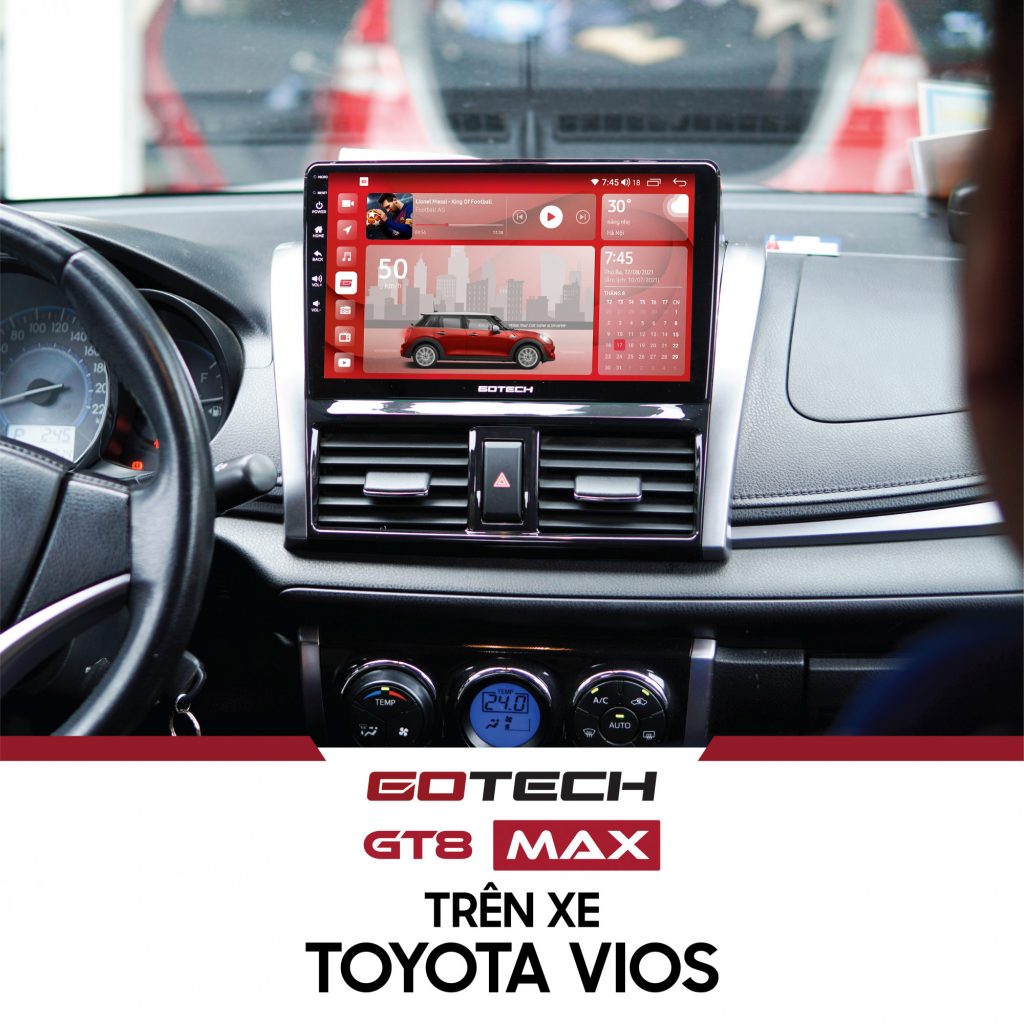 Màn hình DVD Android ô tô GOTECH cho xe Toyota Vios