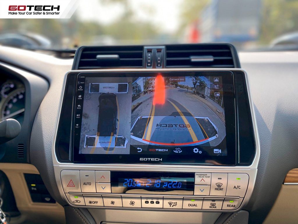 Màn hình ô tô thông minh tích hợp camera 360 độ GOTECH.