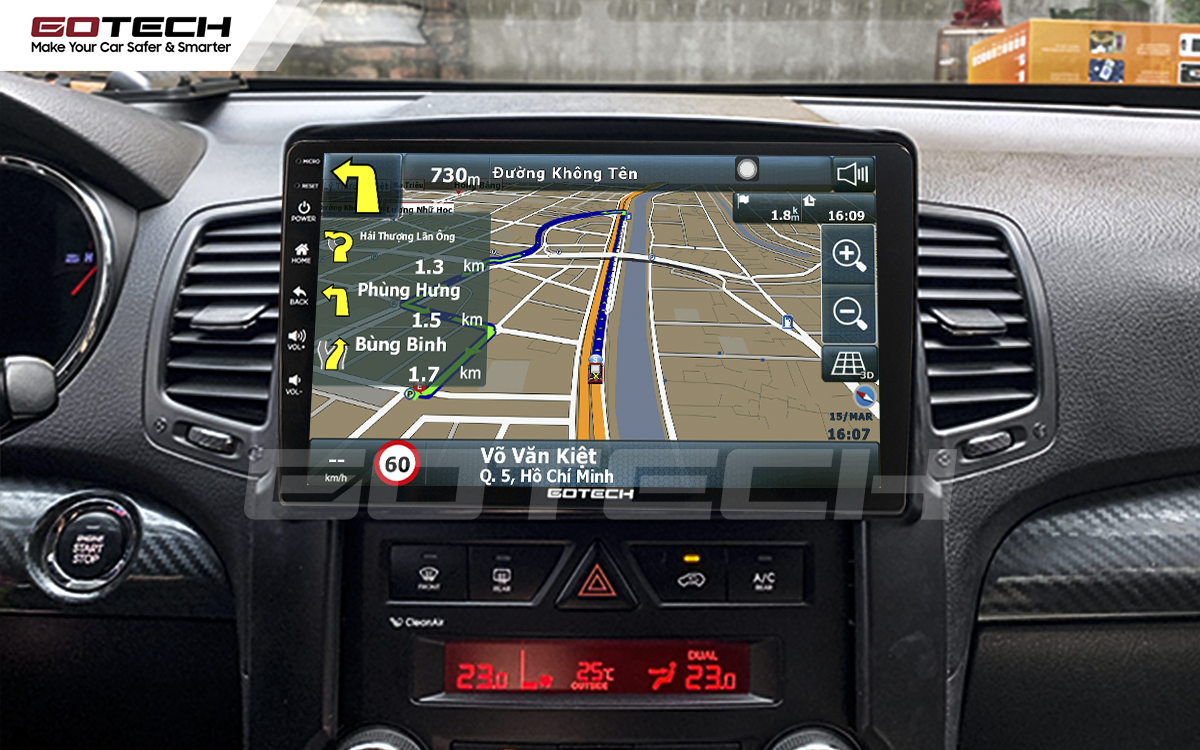 Tích hợp các bản đồ dẫn đường thông minh và thao tác dễ dàng cho xe Kia Sorento 2009-2013