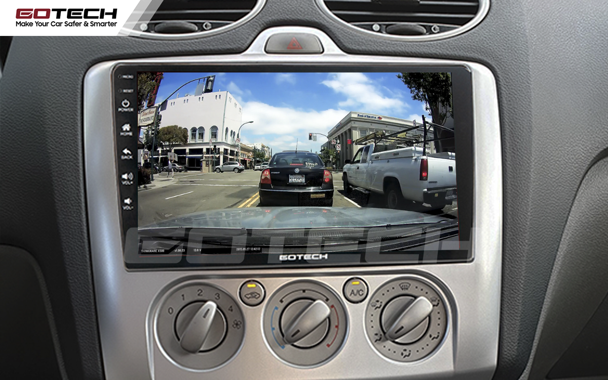 Kết nối với camera hành trình trên màn hình android GOTECH cho xe Ford Focus 2005-2012