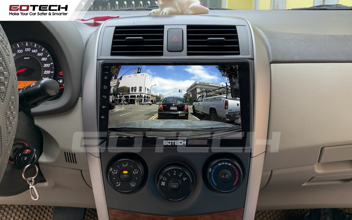 Tích hợp các loại camera lên màn hình ô tô GOTECH cho xe Toyota Altis 2008 - 2013