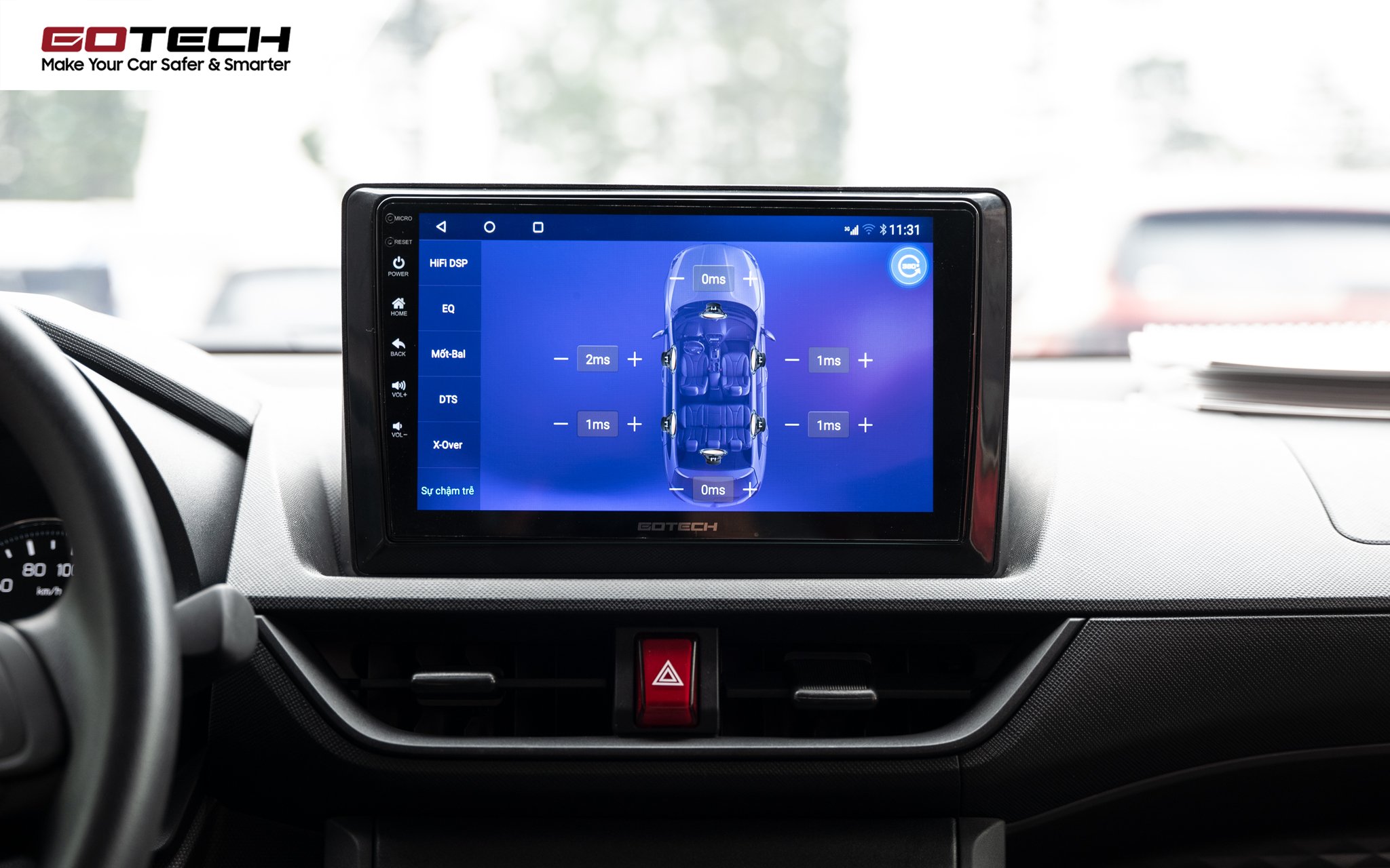 Độ màn hình android ô tô mới có khả năng điều chỉnh âm thanh khi mở nhạc