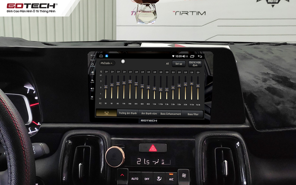 Màn hình ô tô Gotech cho xe Kia Sonet tích hợp bộ xử lý âm thanh DSP - Equalizer