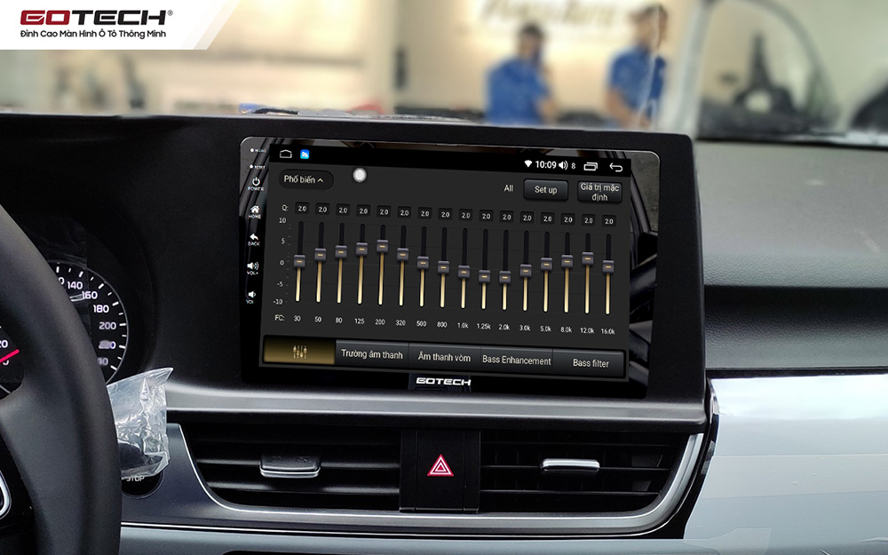 Màn hình ô tô Gotech cho xe Kia Seltos tích hợp bộ xử lý âm thanh DSP - Equalizer