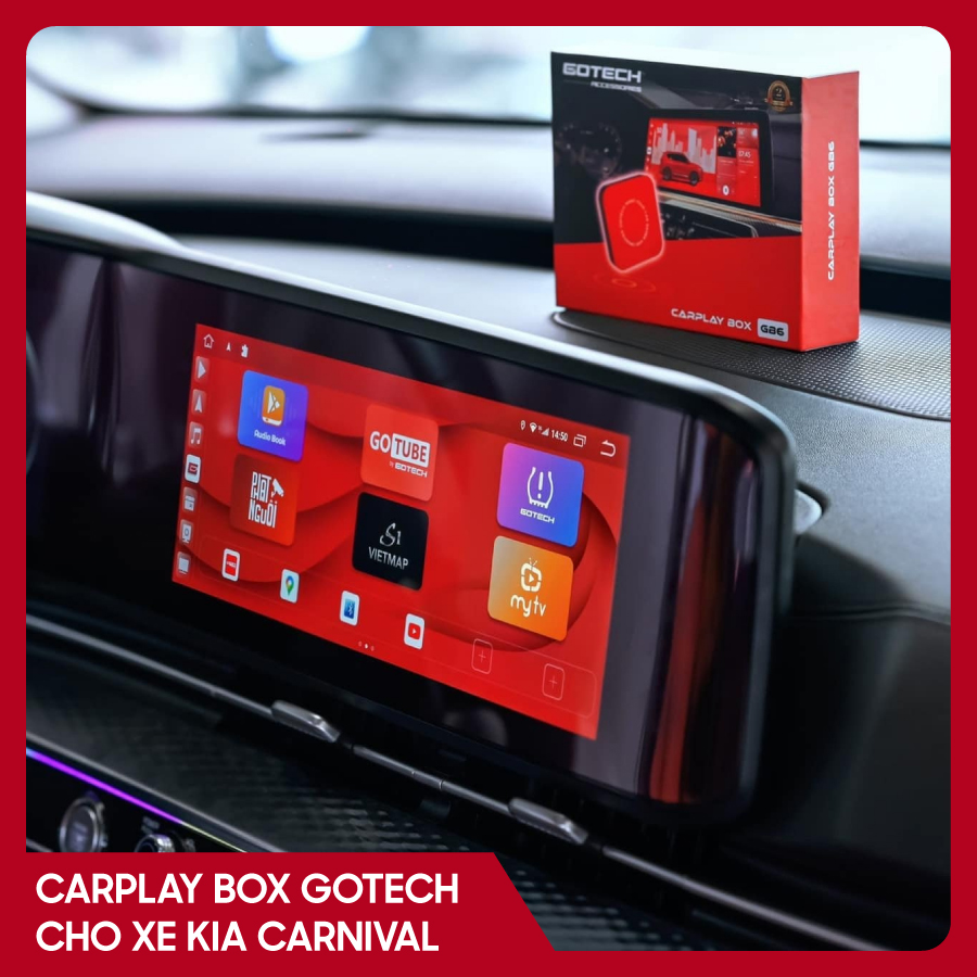 Carplay Box Gotech cho xe Kia Carnival
