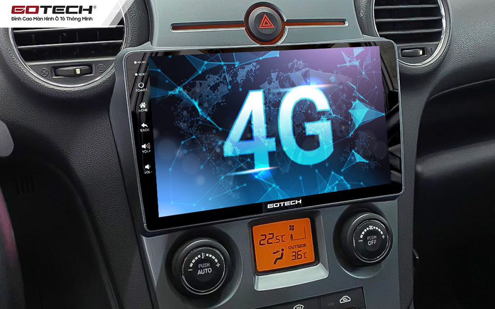 Kết nối 4G mọi nơi mọi lúc thuận tiện trên màn hình ô tô GOTECH cho xe Kia Carens 2017-2021