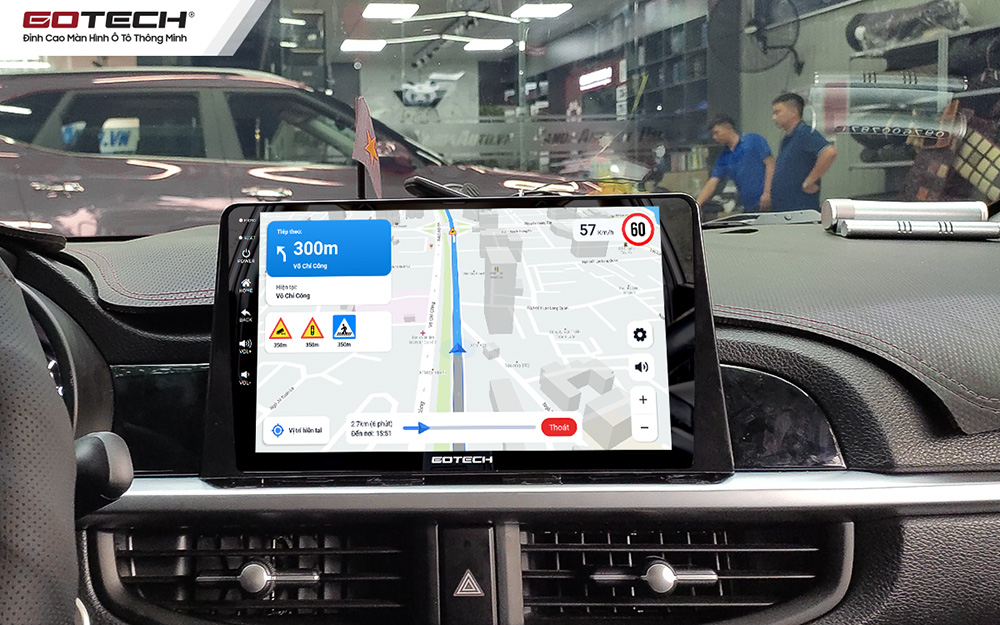 Các ứng dụng bản đồ dẫn đường thông minh trên màn hình ô tô GOTECH cho xe Kia Morning