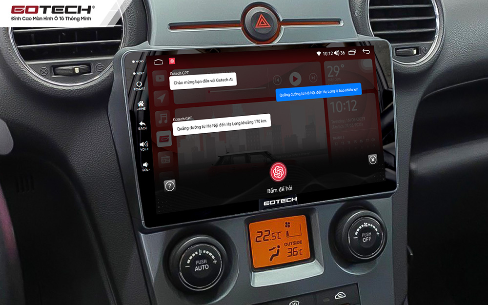 Hỗ trợ lái xe an toàn bởi công nghệ AI thông minh của màn hình ô tô GOTECH cho xe Kia Carens 2017-2021