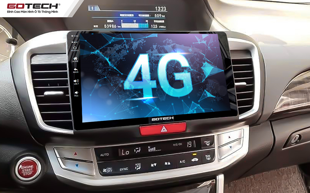 Màn hình ô tô Gotech cho xe Honda Accord 2014-2019 kết nối internet 4G tốc độ cao 