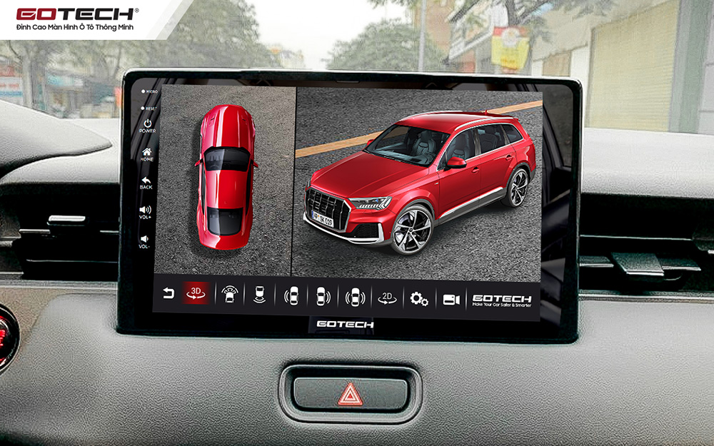 Màn hình ô tô Gotech cho xe Honda HRV 2022 tích hợp camera trọn bộ