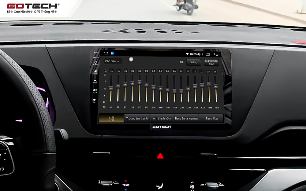 Màn hình ô tô Gotech cho xe Kia Carens 2023 tích hợp bộ xử lý âm thanh DSP-Equalizer
