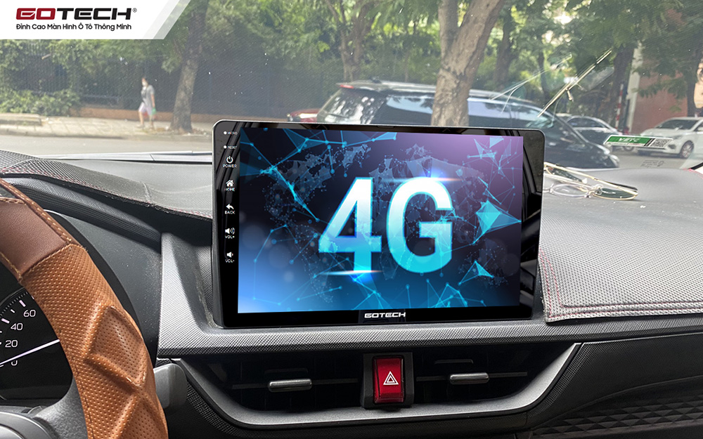 Màn hình ô tô Gotech cho xe Toyota Avanza kết nối internet 4G tốc độ cao 