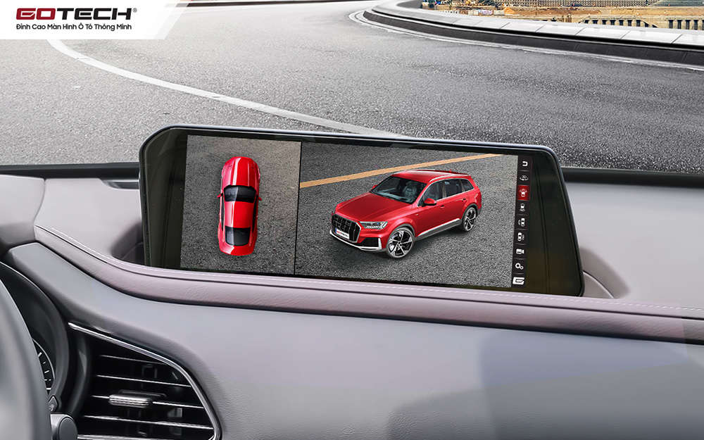 Kết nối với camera hành trình trên màn hình android GOTECH cho xe Mazda CX30 