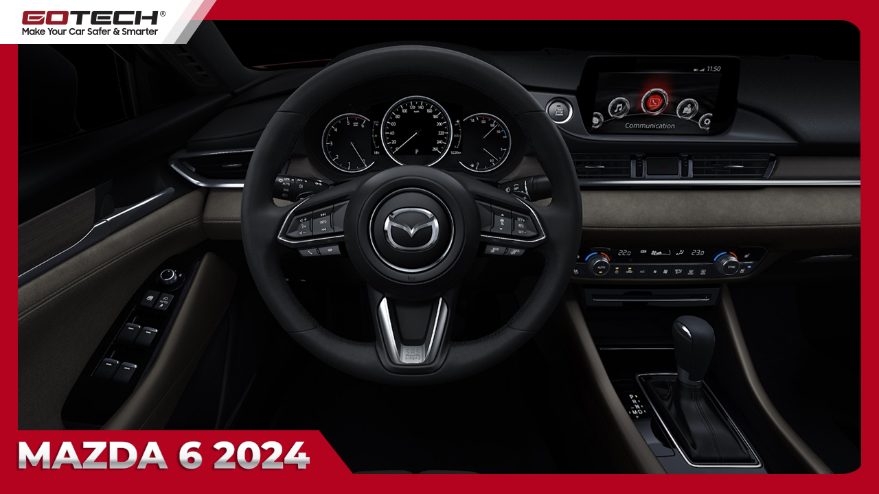Xe Mazda 6 2024 trung tâm điều khiển