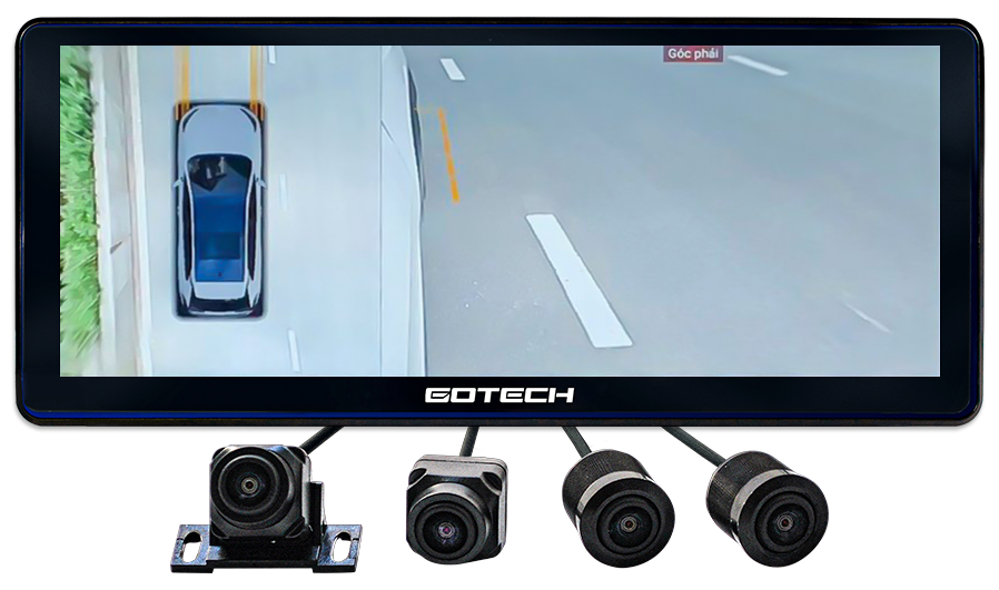Gotech GT12.3i 360, với tích hợp Camera Sony 307 1080p, đem đến trải nghiệm hiển thị ấn tượng và chất lượng hình ảnh sắc nét, giúp ghi lại mọi chi tiết trên đường hành trình của bạn.