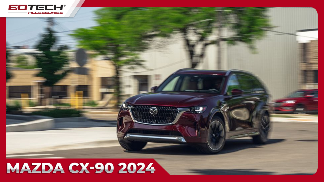 Lưới tản nhiệt màu đen tinh tế trên Mazda CX-90 2024 không chỉ làm cho chiếc xe trở nên sang trọng mà còn tăng cường đẳng cấp và tính thẩm mỹ của ngoại thất.