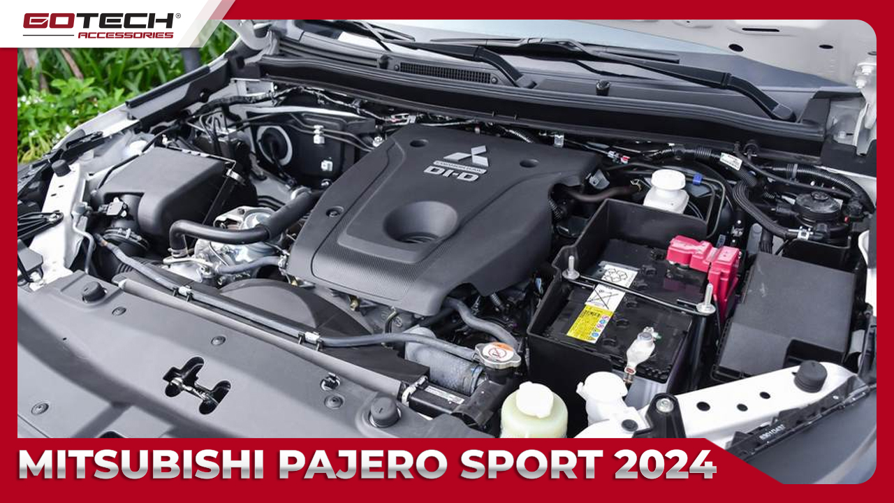 Động Cơ mạnh mẽ 2.4L Diesel MIVEC cùng với hộp số tự động 8 cấp, Mitsubishi Pajero Sport 2024 không chỉ mang lại công suất đỉnh cao mà còn cung cấp trải nghiệm lái xe mượt mà và hiệu quả nhiên liệu đáng kinh ngạc