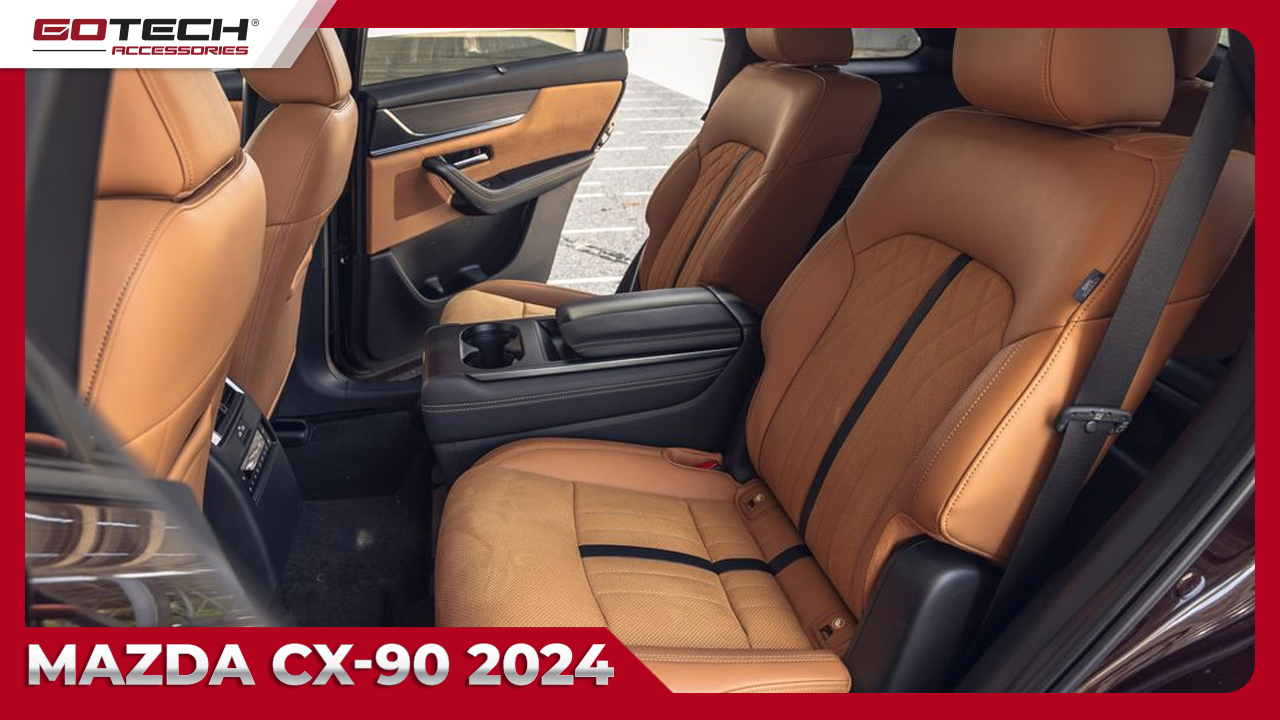 Với vật liệu cao cấp như da Nappa và da lộn Leganu, Mazda CX-90 2024 không chỉ tạo ra không gian nội thất sang trọng mà còn đem đến sự êm ái và đẳng cấp trong mỗi hành trình.