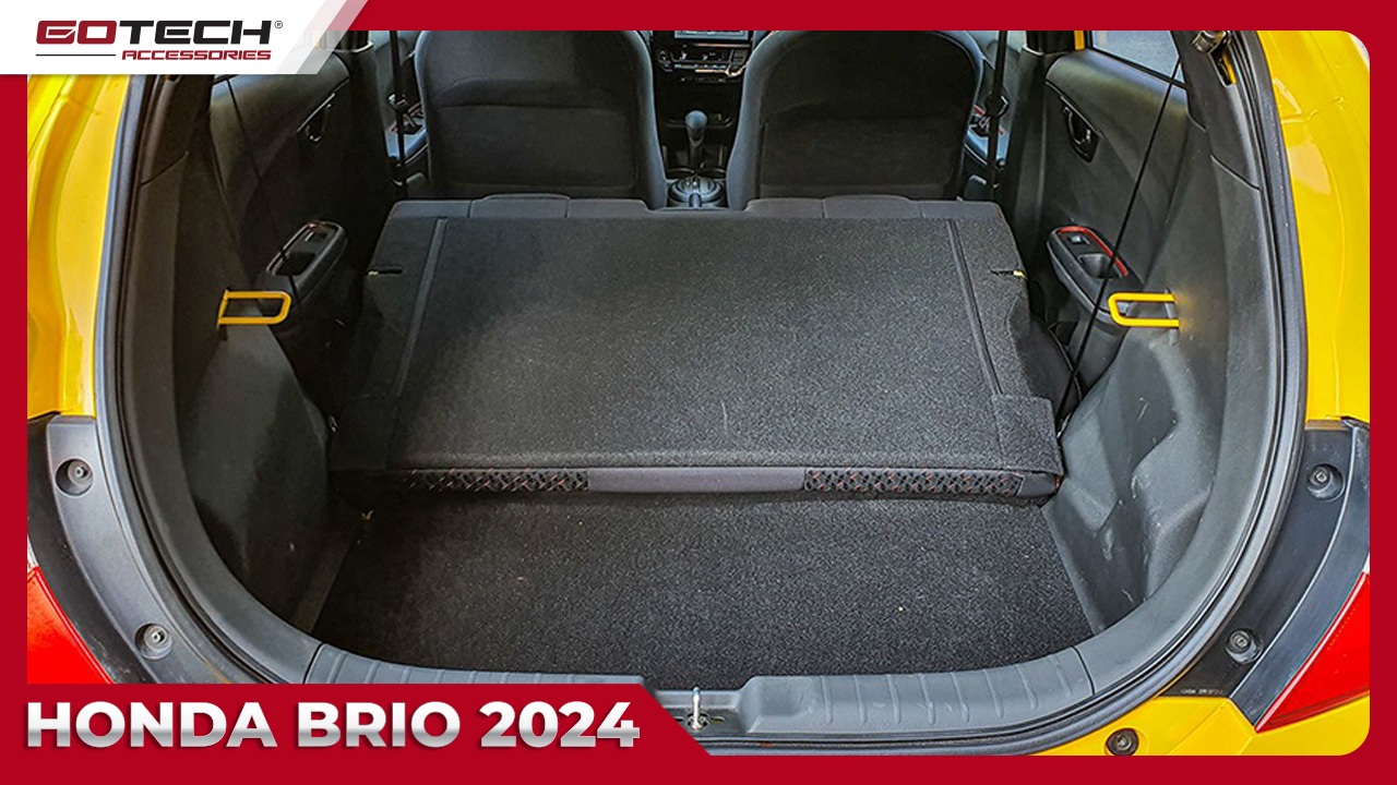 Kích thước khoang hành khách và hành lý của Honda Brio 2024 là điểm nhấn cho sự thoải mái và tính tiện ích. 