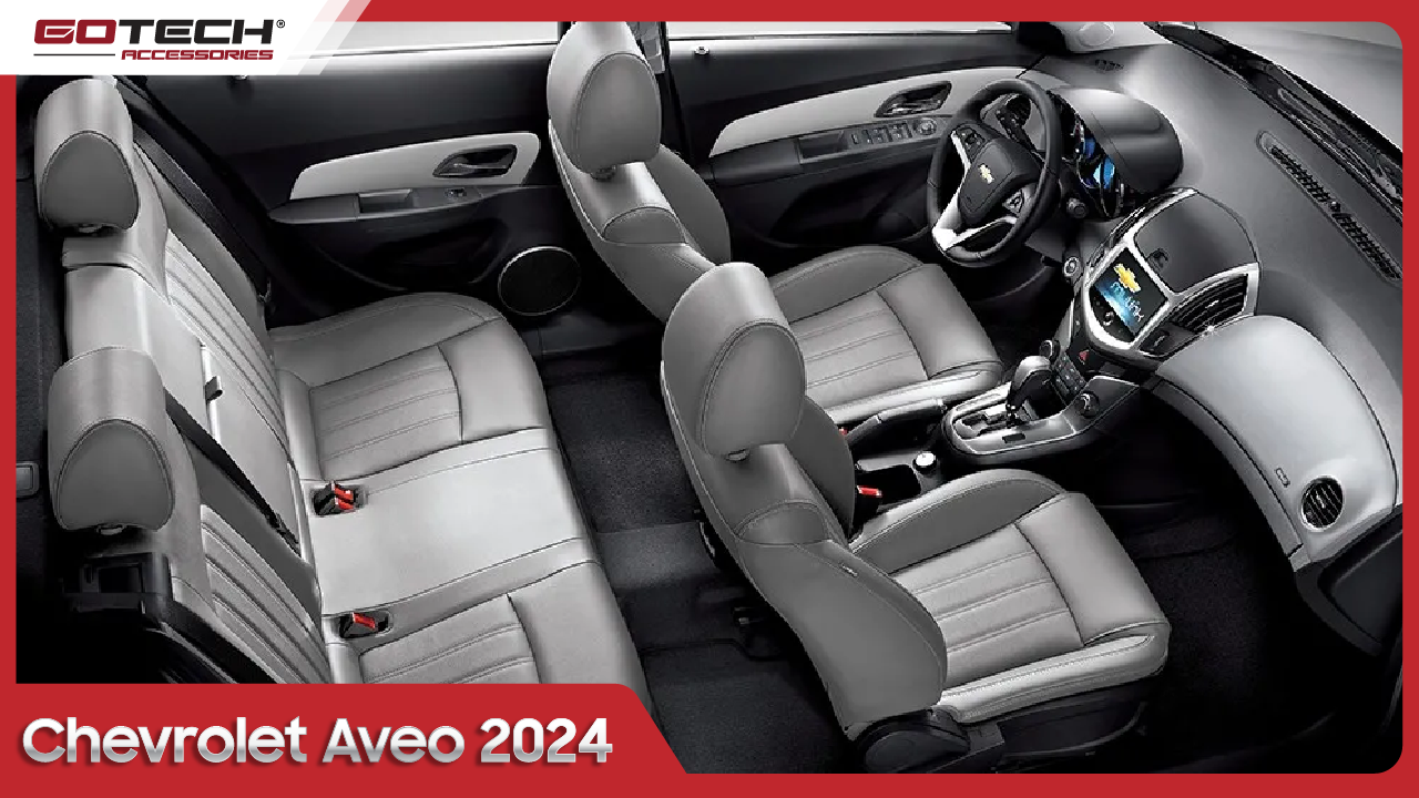Chervolet Aveo 2024 nội thất rộng rãi và thoải mái