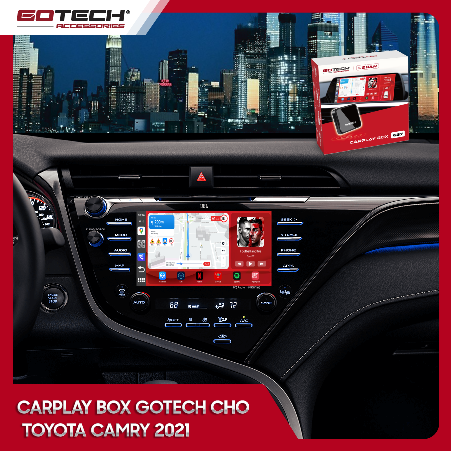Android Box GOTECH cho xe Toyota Camry 2021