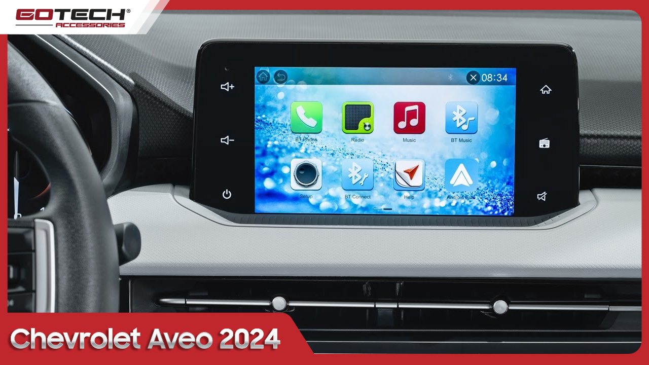 Chervolet Aveo 2024 hệ thống giải trí phong phú và đa dạng