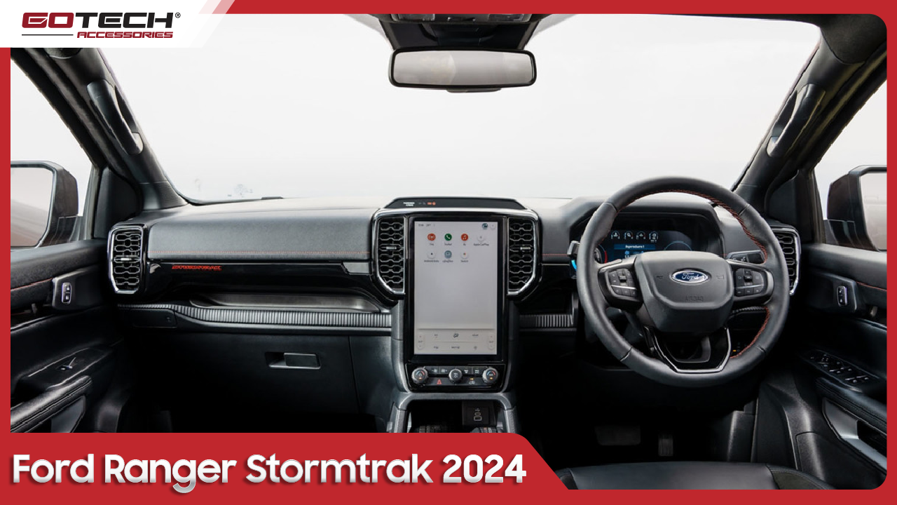 Xe Ford Ranger Stormtrak 2024 khoang lái hiện đại