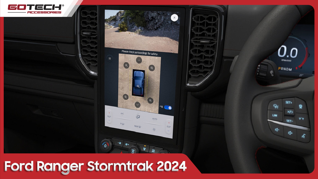 Xe Ford Ranger Stormtrak 2024 màn hình giải trí