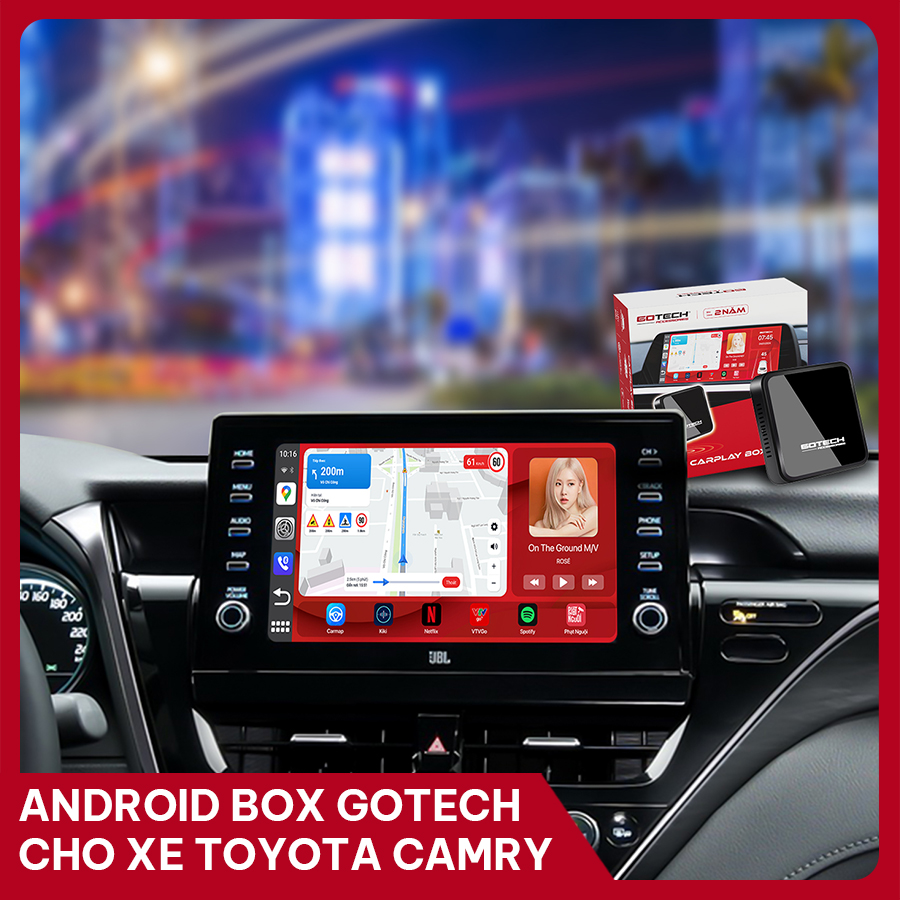 Android Box GOTECH cho xe Toyota Camry