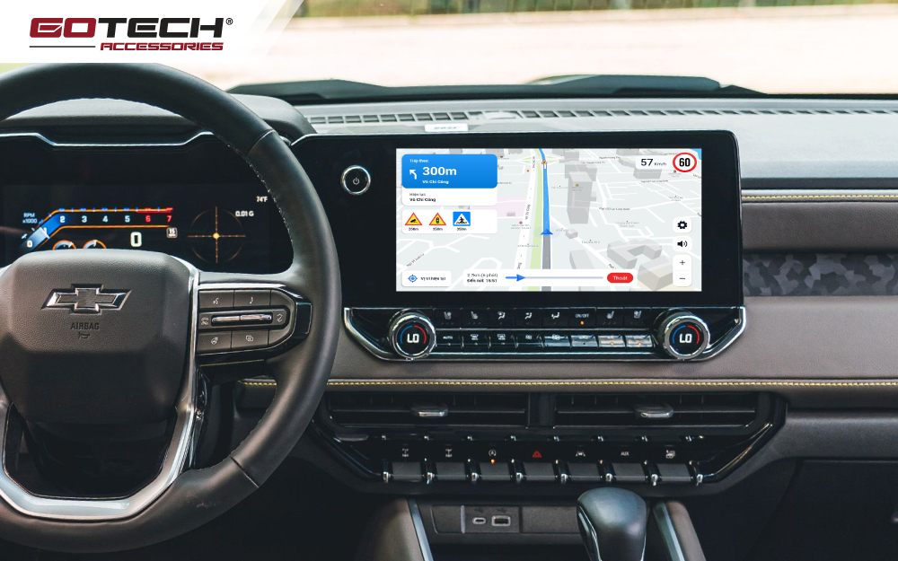 Android Box cho xe Chevrolet Colorado 2020 - 2024 tích hợp trọn bộ bản đồ chỉ đường