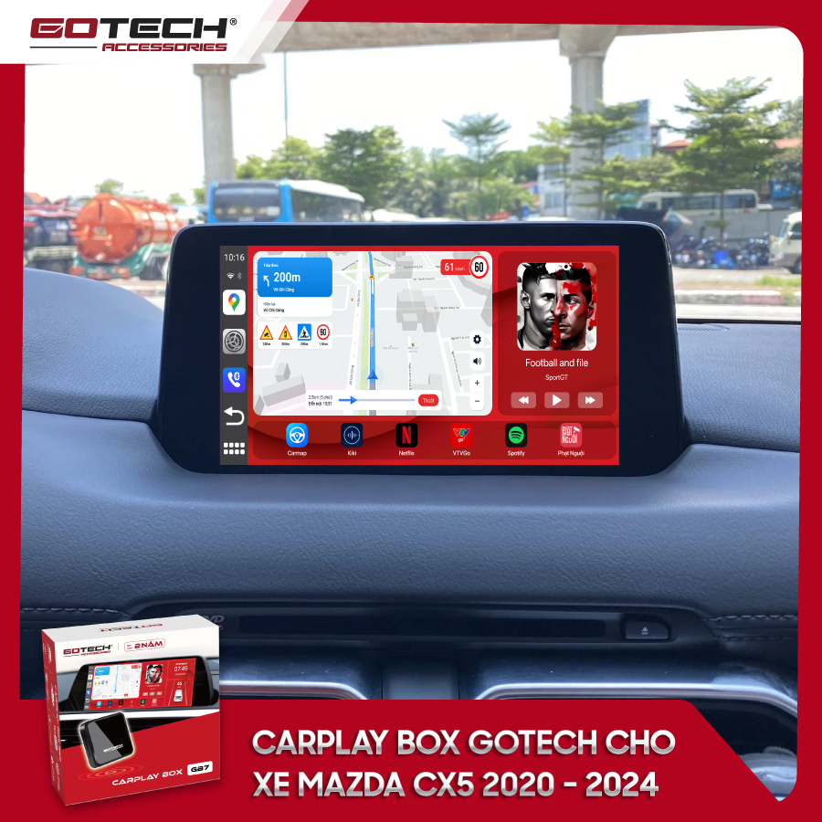Android Box GOTECH cho xe Mazda CX5 2020 – 2024