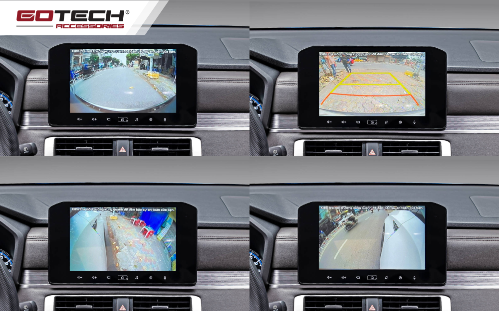 Camera 3 mắt cho xe Xpander tự động hiển thị tín hiệu cho xe