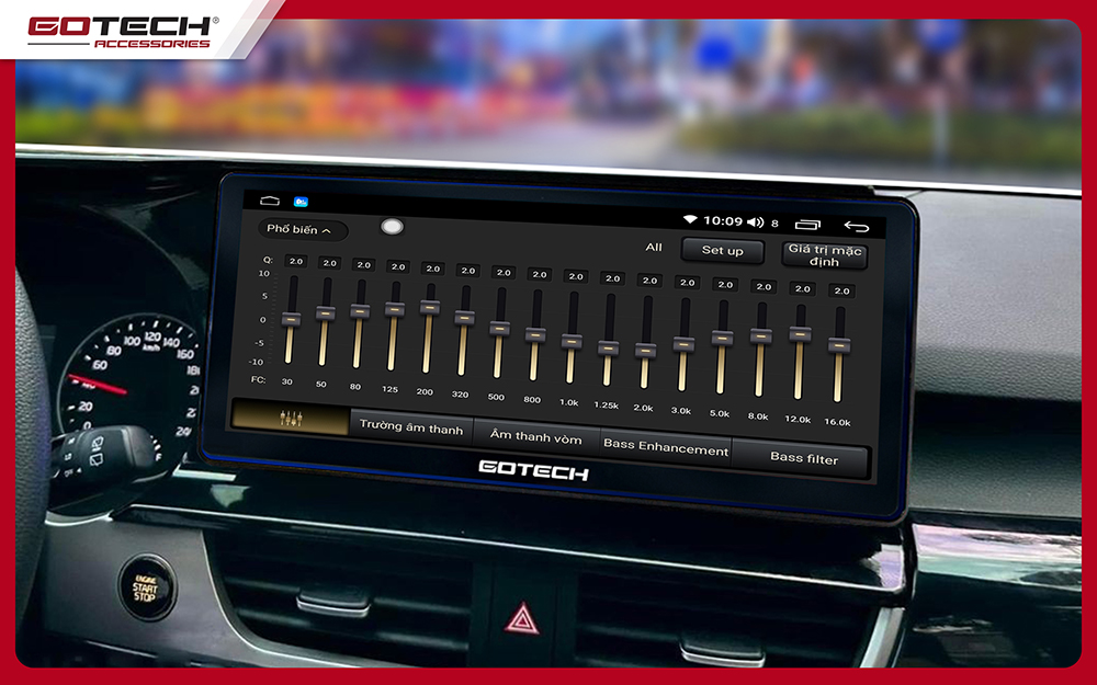 Màn hình Android ô tô cho xe Kia Seltos tích hợp bộ xử lý âm thanh DSP-Equalizer