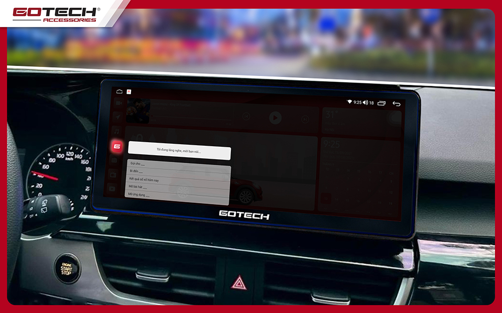 Màn hình Android ô tô cho xe Kia Seltos chat GPT trợ lý ảo thông minh