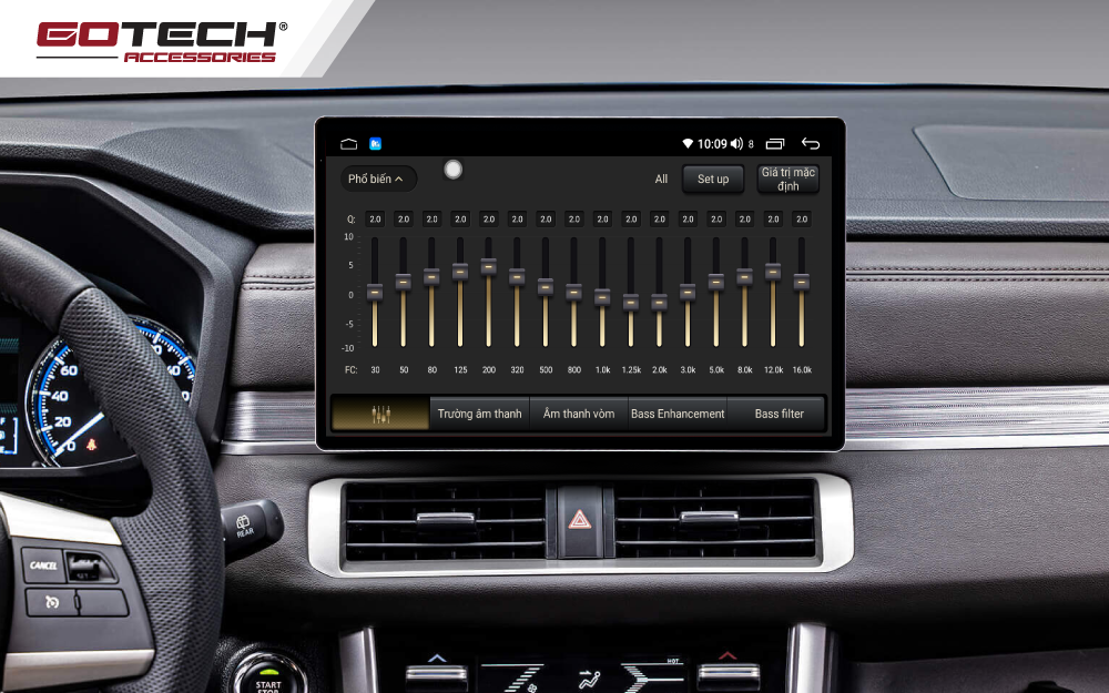 Màn hình Android ô tô cho xe Xpander tích hợp bộ xử lý âm thanh DSP-Equalizer