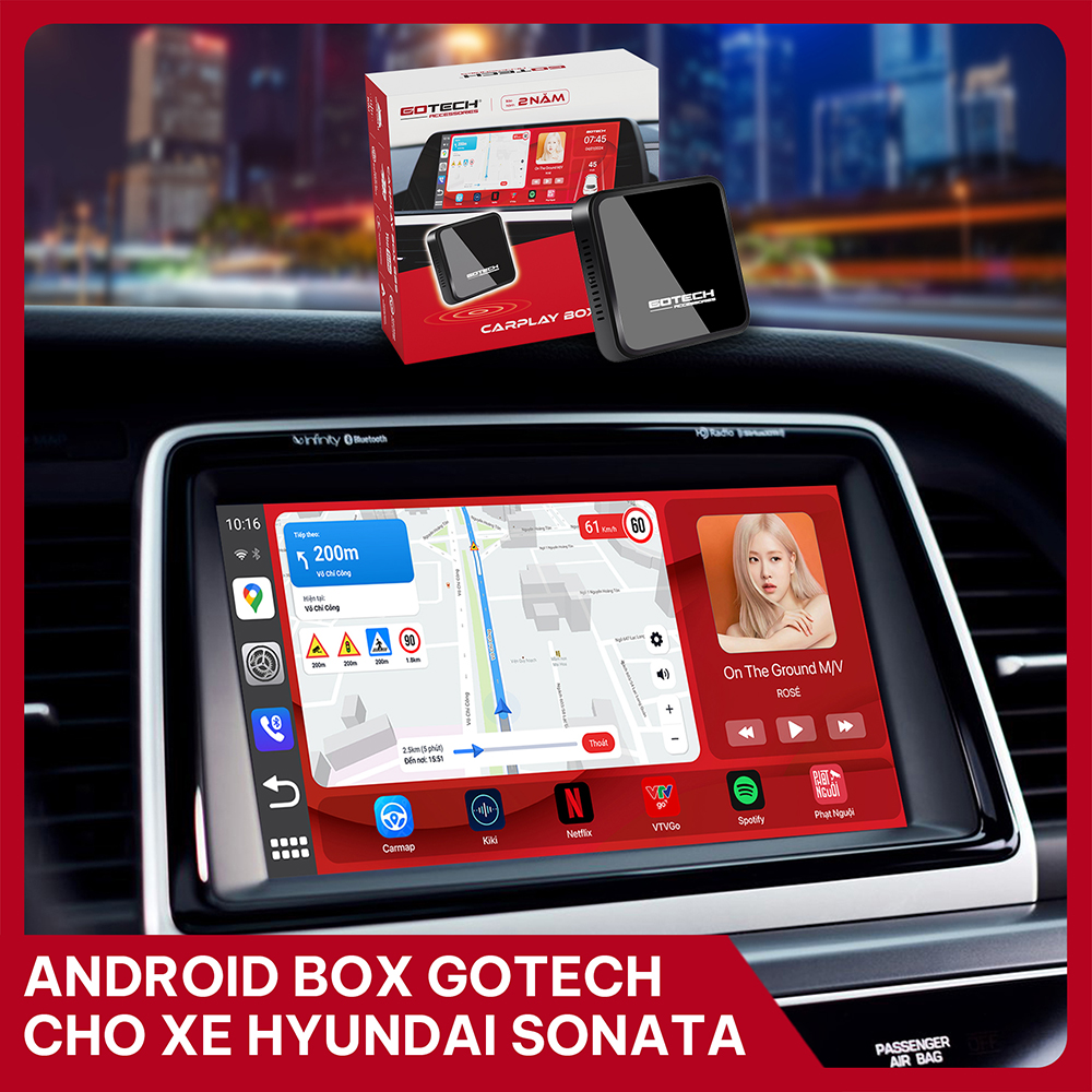 Android Box cho xe Hyundai Sonata
