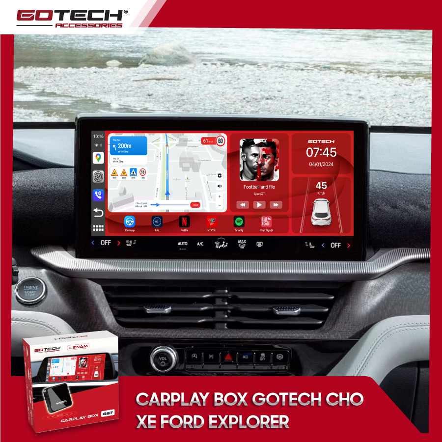 Android Box cho xe Ford Explorer