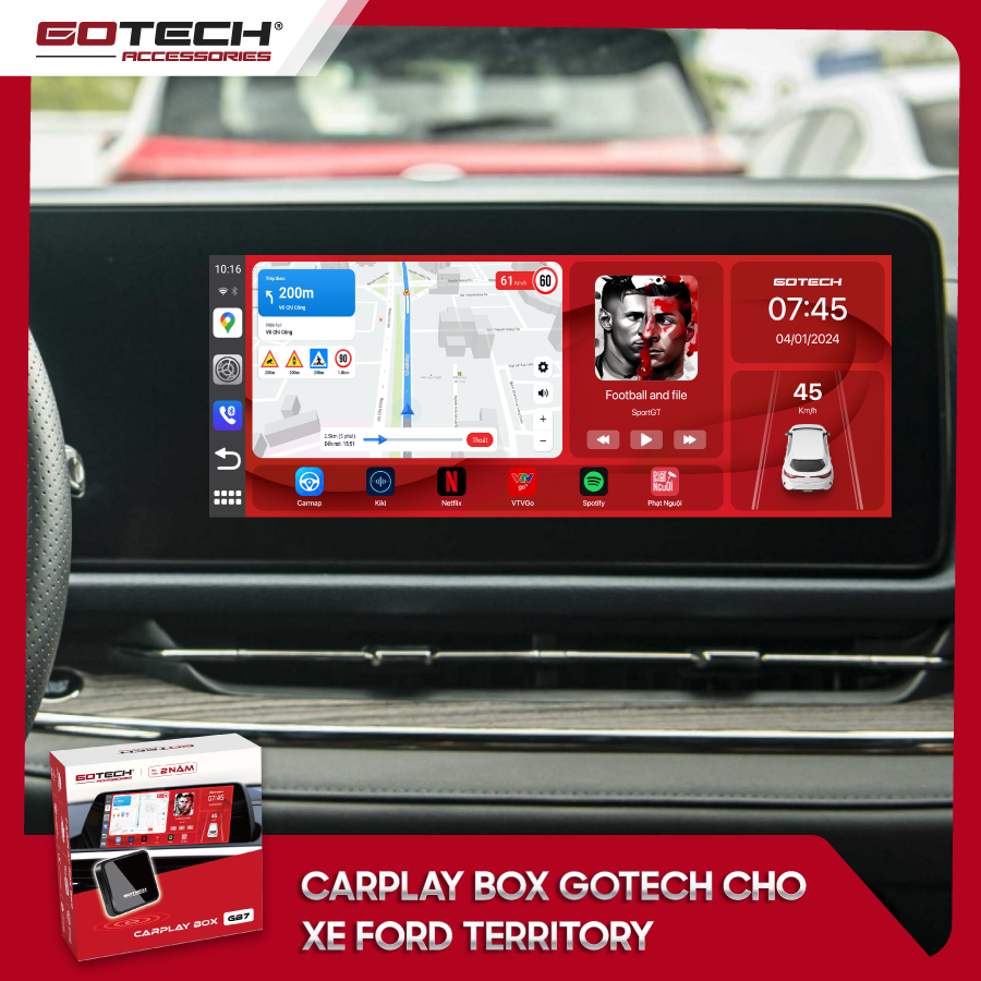 Android Box cho xe Ford Territory