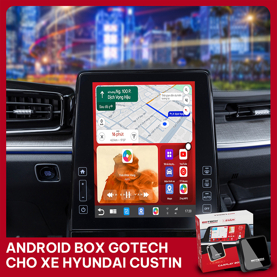 Android Box cho xe Hyundai Custin