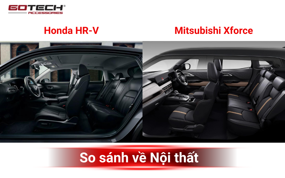 So sánh Xforce và HR-V về Nội thất