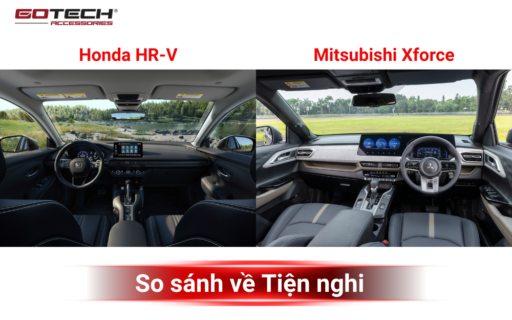 So sánh Xforce và HR-V về Tiện nghi