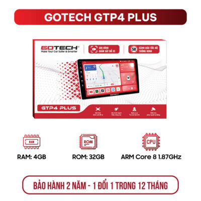 Màn hình ô tô Gotech GTP4 Plus
