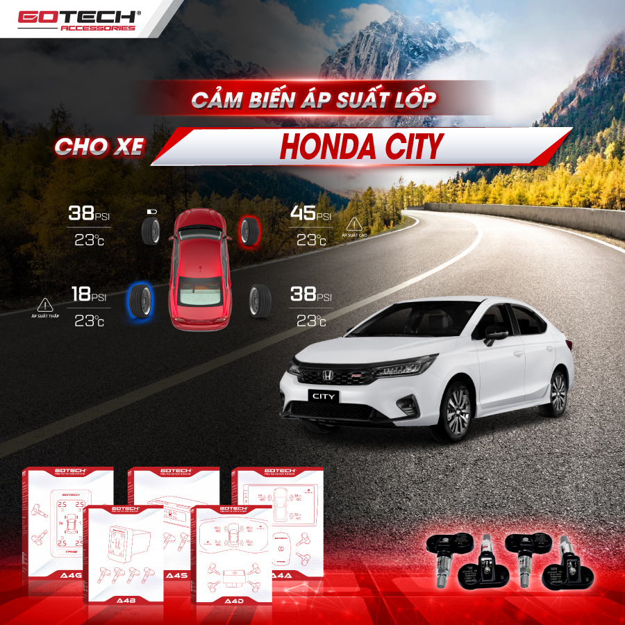 Cảm biến áp suất lốp cho xe Honda City