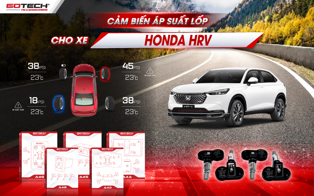 Cảm biến áp suất lốp cho xe Honda HRV chính hãng