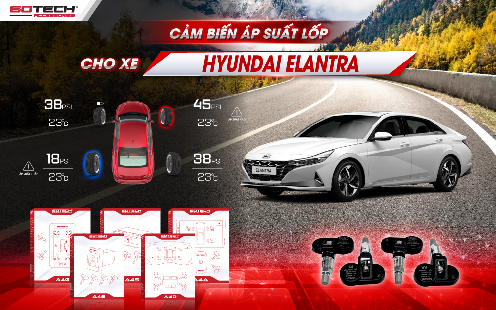 Lý do nên lắp cảm biến áp suất lốp xe Hyundai Elantra