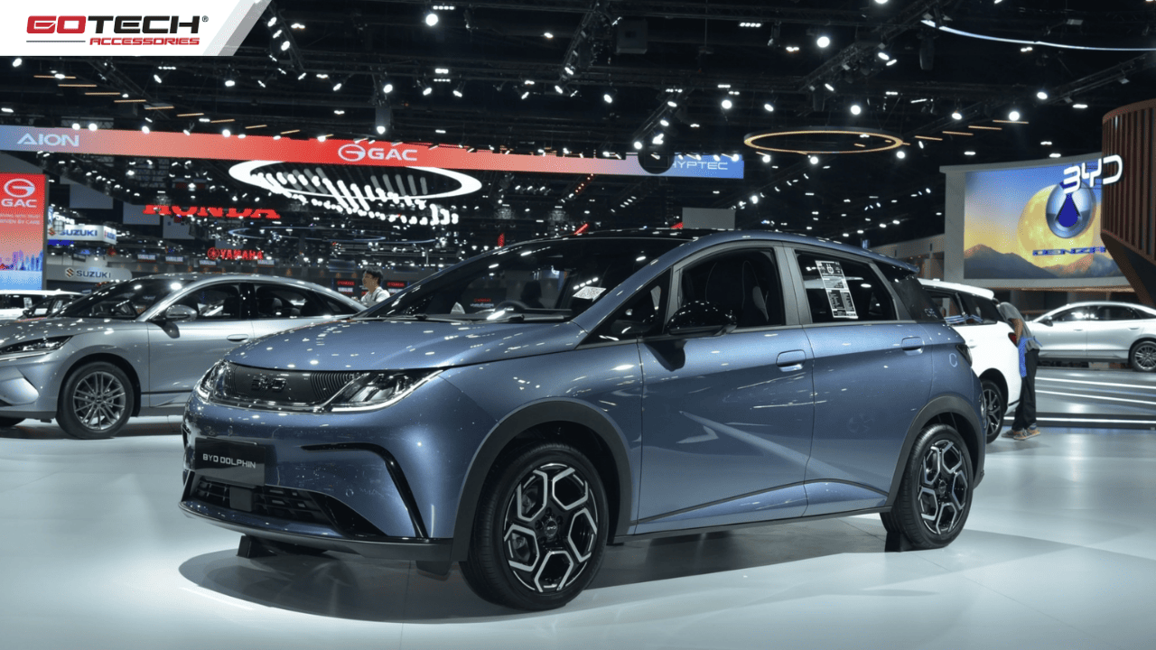Đầu xe BYD Dolphin 2026 đèn LED và mặt ca lăng kín