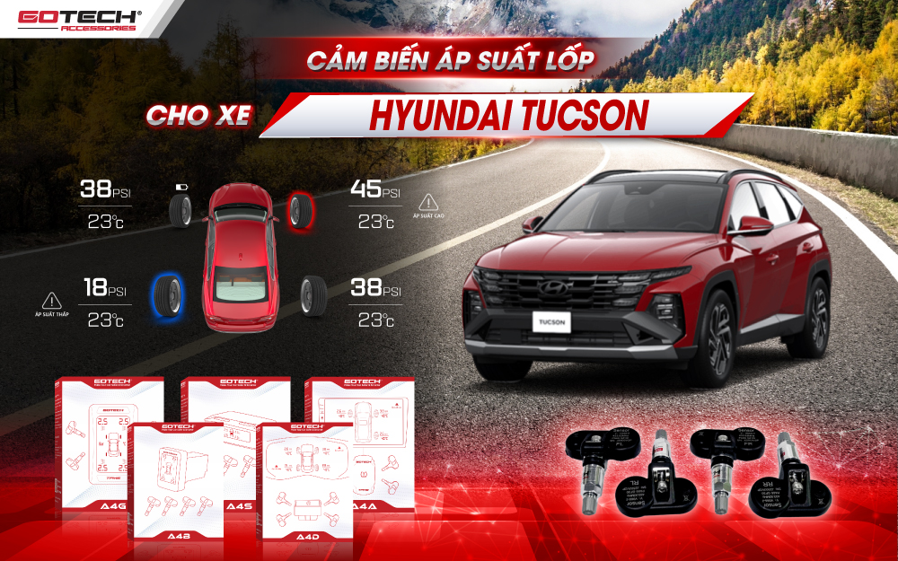 Lý do nên lắp cảm biến áp suất lốp Hyundai Tucson