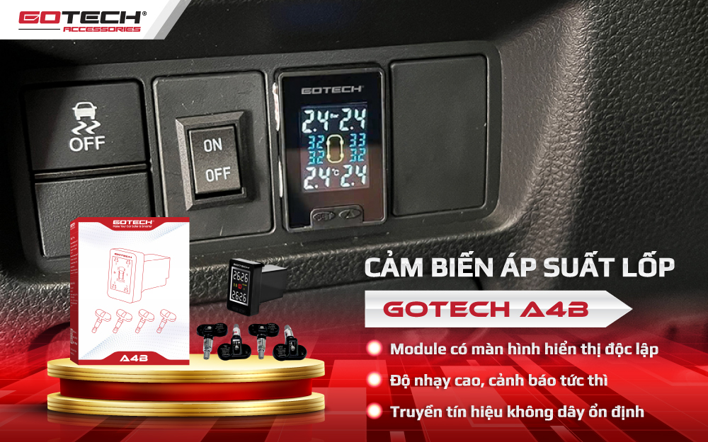 Cảm biến áp suất lốp cho xe Mazda 2 lắp lỗ chờ zin
